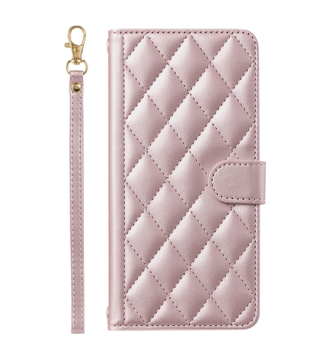 Husa de Protectie Tip Carte, Vafy, pentru Apple iPhone 15 Pro, Model cu Suport si Capsa, Antisoc, Rezistenta la Impact, Protectie Camera, Roz