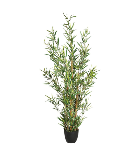 Planta artificiala Atmosphera Bambou cu ghiveci, bambus, 65x56x120 cm, verde
