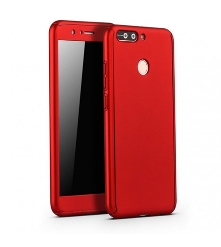 Husa Samsung Galaxy A3 2017 Full Cover 360 Rosu + Folie de protectie