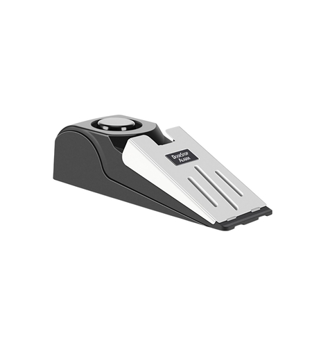 Opritor pentru Usa cu Alarma, Flippy, 120DB, cu Baterii, cu 3 Trepte de Sensibilitate, Antialunecare, Buton ON-OFF, 14x4.5x4 cm, Negru