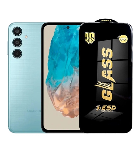 Folie de Protectie pentru Samsung Galaxy M35, Vafy, Sticla Securizata ESD, Margini Negre, Rezistenta la Zgirieturi, Antistatica, 0.35 mm, Transparenta