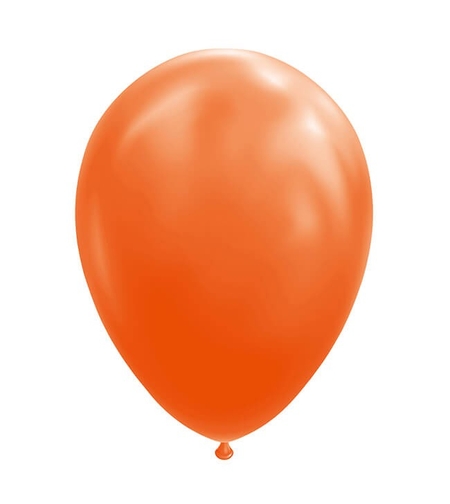 Set 12 Baloane, Flippy, din Latex Standard, 13 cm, Portocaliu