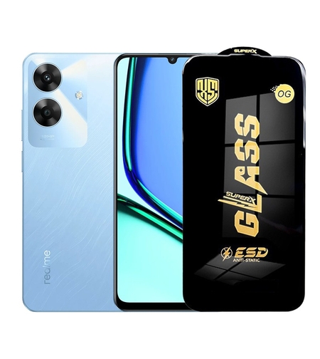 Folie de Protectie pentru Realme Note 60, Vafy, Sticla Securizata ESD, Margini Negre, Rezistenta la Zgirieturi, Antistatica, 0.35 mm, Transparenta