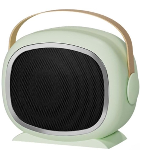 Aeroterma cu Incalzire Ceramica PTC, Vafy, din ABS, Oprire Automata, Protectie Supraincalzire, 700/1200W, 220V, 21 x 16 x 11 cm, Verde