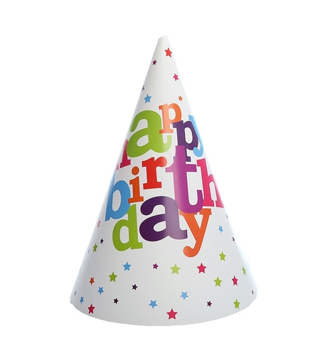 Set 6 Coifuri pentru Petrecere, Flippy, Colectia Happy Birthday, Multicolor