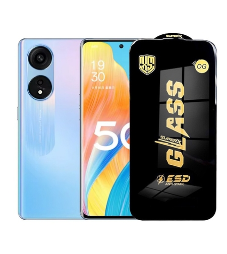 Folie de Protectie pentru Oppo A1, Vafy, Sticla Securizata ESD, Margini Negre, Rezistenta la Zgirieturi, Antistatica, 0.35 mm, Transparenta