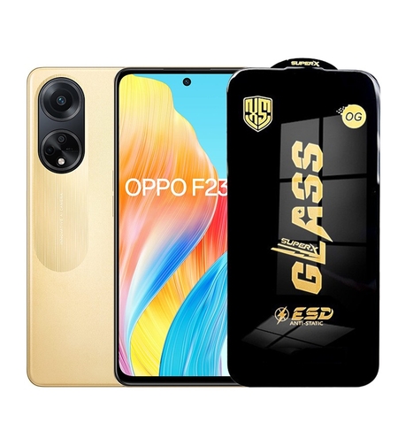 Folie de Protectie pentru Oppo F23, Vafy, Sticla Securizata ESD, Margini Negre, Rezistenta la Zgirieturi, Antistatica, 0.35 mm, Transparenta