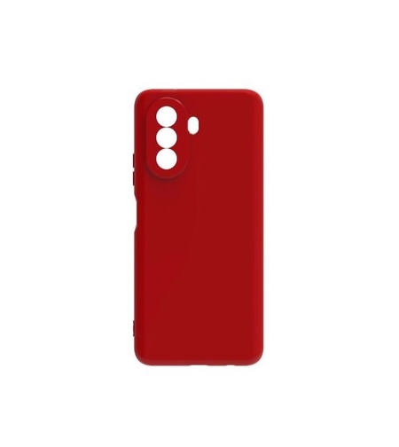 Husa pentru Huawei NOVA Y70, Vafy, Liquid Silicone, cu Microfibra pe interior, Protectie Antisoc, Rosu