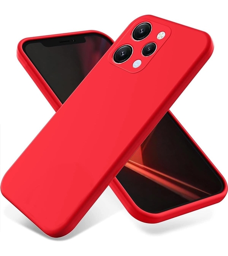Husa de Protectie Matte TPU, Vafy, pentru Xiaomi Redmi 12 Pro, Protectie Camera, Antisoc, Antizgariere, Antialunecare, Acoperire Completa, Rosu