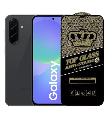 Folie Sticla Securizata pentru Samsung A36, Vafy, Sticla ESD Antistatic, Sticla de Protectie pentru Samsung Galaxy A36, Margini negre, Transparent