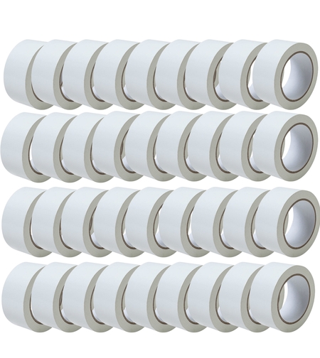 Set 36 Role Banda Adeziva, Low Noise, 5cmx66 m/Rola, Adeziv Acrilic, Ambalare Colete/Pachete, Alb