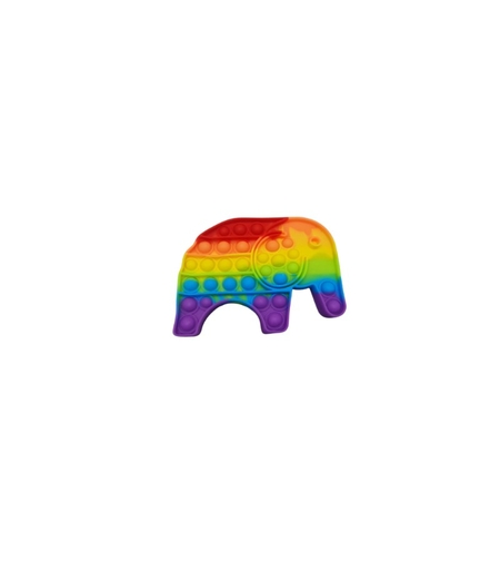 Jucarie antistres din silicon, Flippy, Pop It Now and Flip It, Elefant, Model 2, Multicolor