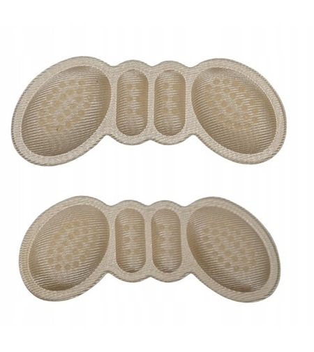 Set 2 Branturi cu Pernute pentru Calcai, Flippy, Suport Interior pentru Incaltaminte, Marime Universala, Aderent pe Piele, Crem