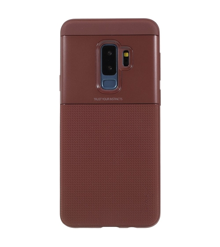 Husa Samsung Galaxy S9 Ipaky Elegant Grid Design TPU Hybrid Maro