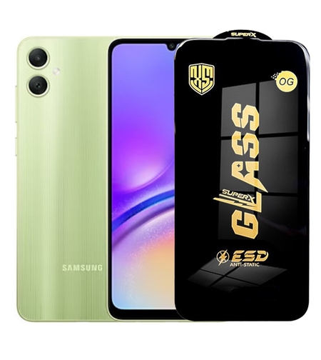 Folie de Sticla pentru Samsung Galaxy A05, Vafy, Sticla Securizata ESD Antistatica, Super-X Privacy OG, cu Margini Negre, Rezistenta la Zgirieturi, 0.35 mm, Transparent