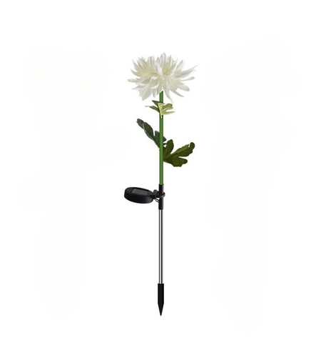 Lampa Solara LED tip Crizantema cu o floare pentru Gradina, Inaltime 80 cm, Flippy
