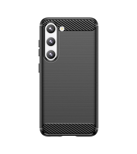 Husa Protectie, Vafy, Husa de Protectie pentru Samsung Galaxy S23+, din TPU cu Element de Carbon, Negru