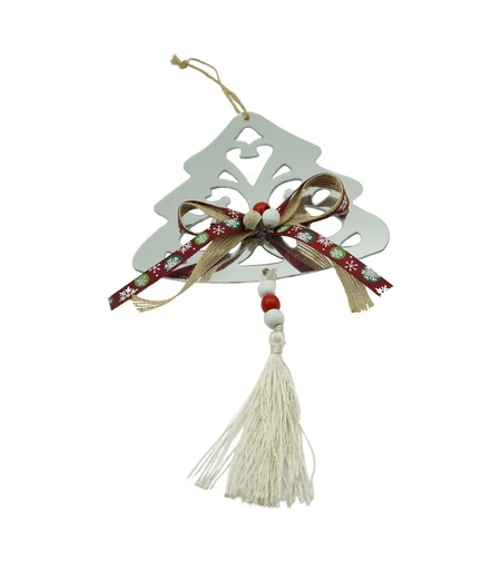 Ornament brad, Flippy, Brad, Argintiu, Lucios, 14*26CM, Acril, Interior/ Exterior