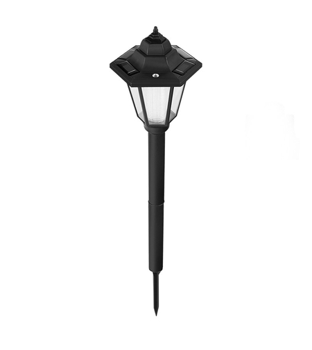 Lampa solara hexagonala de gradina Flippy, Alb Cald