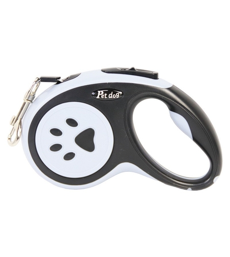 Lesa Automata Retractabila, Flippy, pentru Caini, 3m, 20 kg, ABS, Negru/Bleu, 8x12x4 cm