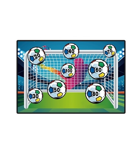 Set de Fotbal Flippy, Joc Recreativ pentru Copii, Minge cu Scai, Poarta din Material Textil, 150 x 100 cm, Multicolor