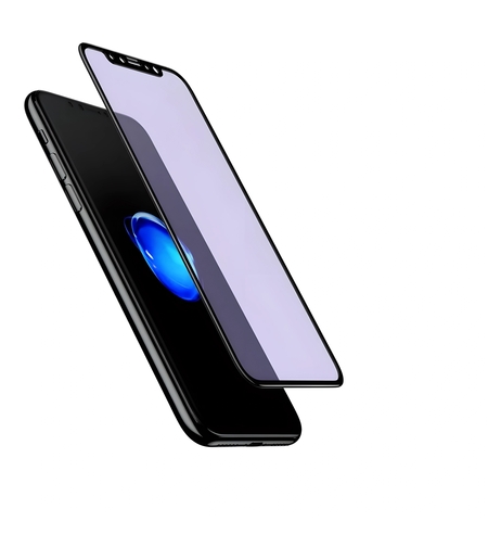 Folie protectie Flippy pentru iPhone 14 Pro Max, Sticla securizata, temperata, duritate 9H, Privacy 360 Anti-Blue Ray, Transparenta, Protectie Completa
