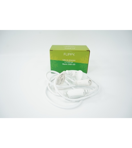 Cablu de Alimentare Instalatie de Craciun, Vafy®, Max 5500 LED, cu Flash, 220 V, IP65, Alb