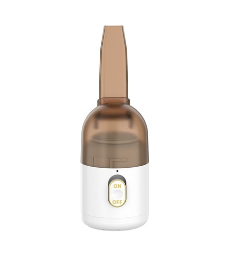 Aspirator Portabil pentru Automobil, Flippy, Aspirator mic fara Fir, pentru Casa si Masina, incarcare USB, 2 in 1, 16.3x6 cm, Alb