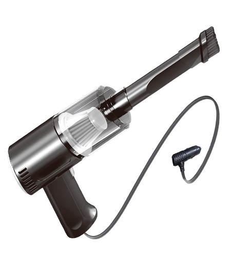 Aspirator Portabil Auto, Flippy, Tip Pistol K7A, Pentru Casa si Masina, Cablu Auto, 36 x 17 cm, Negru