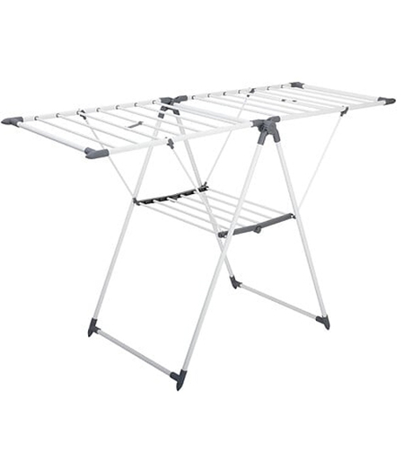 Uscator rufe 5Five Sinai cu lungime de uscare 15 m, otel si polipropilena, 150x61x96 cm, gri