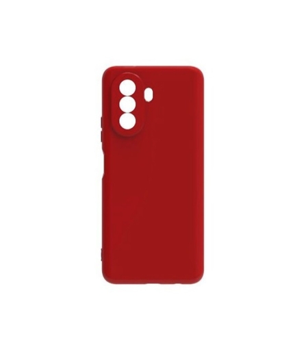 Husa pentru Huawei Y90, Vafy, Liquid Silicone, cu Microfibra pe interior, Protectie Antisoc, Rosu