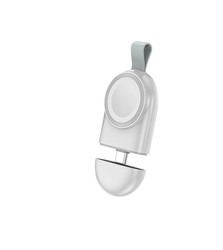 Incarcator Wireless pentru Smart Watch, Vafy, Compatibil cu Apple iWatch 1/9, Magnetic, Interfata TYPE-C, Fara Cablu direct in Statie sau Calculator, Alb