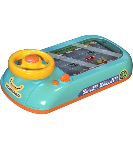 Joc Simulator de Condus, Flippy, 3-6 Ani, Volan Interactiv, Efecte Sonore, din ABS, USB Inclus, Verde