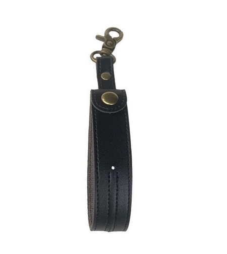 Husa pentru Kendama, Flippy, Husa de Depozitare pentru Kendama, din Piele Ecologica, Catarama cu Agatare pentru Transportare, Model Breloc Simplu, 19.5 x 2.5 cm, Negru