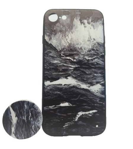 Husa Apple iPhone 6 Plus/6S Plus Multicolor Model Valuri + Suport inclus