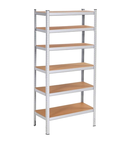 Raft cadru metalic modular pentru depozitare, 6 polite, 225x110x50cm, sarcina 900kg