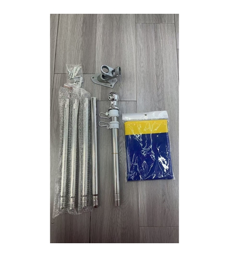 Kit Steagul Romaniei, Flippy, Catarg 1.8 m, Suport Perete, Steag, Tricolor