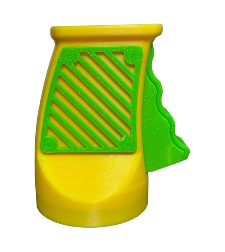 Desfacator Doze, Vafy, din ABS, 10.7 x 8 cm, Manual, Galben/Verde