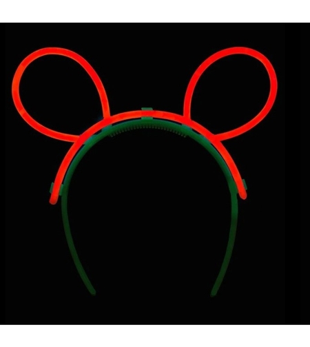 Cordeluta Decorativa, Flippy, din Plastic, Fluorescenta, Accesoriu Petrecere, Rosu