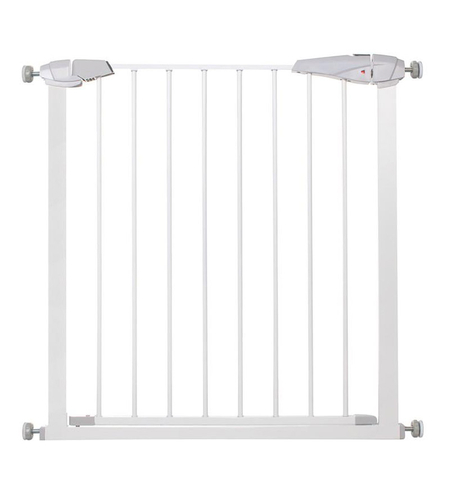 Poarta de siguranta Safety Gate pentru scari, ajustabila 76-85 cm, din otel, alba