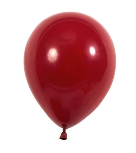 Set 12 Baloane, Flippy, din Latex Standard, 25 cm, Rosu Inchis