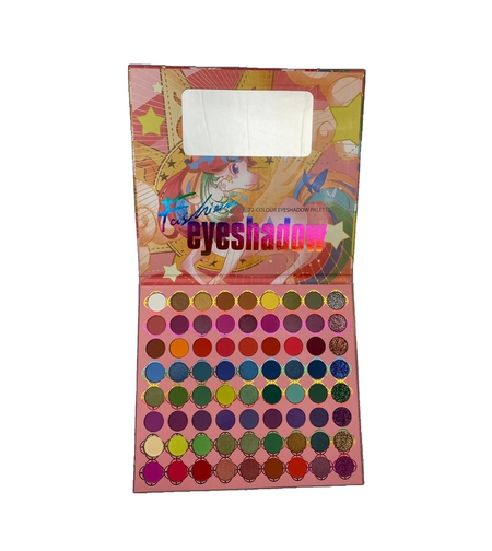 Trusa de machiaj, paleta de farduri Oulanao cu 72 de culori pigmentate, Flippy, Resigilat