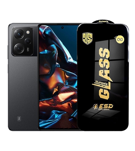 Folie de Protectie pentru Xiaomi Poco X5 Pro, Vafy, Sticla Securizata ESD, Margini Negre, Rezistenta la Zgirieturi, Antistatica, 0.35 mm, Transparenta