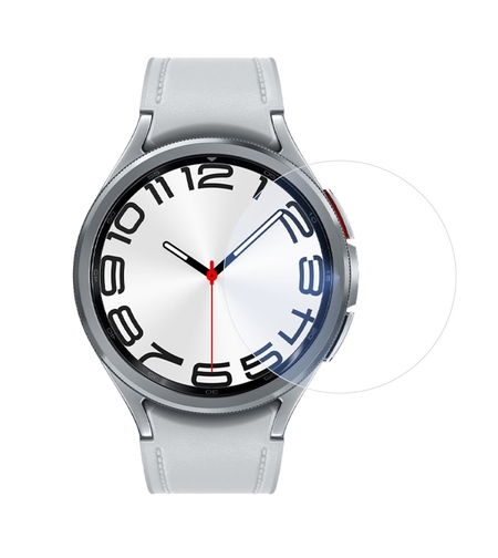 Folie Securizata pentru Samsung Galaxy Watch6 Classic 47mm, Vafy, Sticla de Protectie Compatibila cu Samsung Galaxy Watch6 Classic 47MM, Sticla Securizata 2.5 D, Transparent