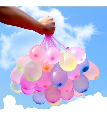 Baloane de Apa pentru Distractii, Flippy, Baloane cu Umplere Rapida, Baloane de Lupta cu Apa, 111 bucati, din Emulsie, Multicolor