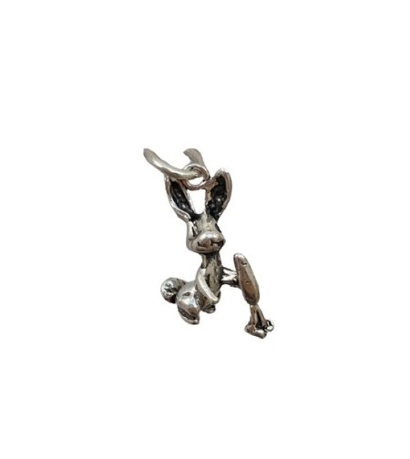 Pandantiv, Jolie Silver, Argint 925, Model Iepuras cu Morcov, 1.5 g, 20x10 mm