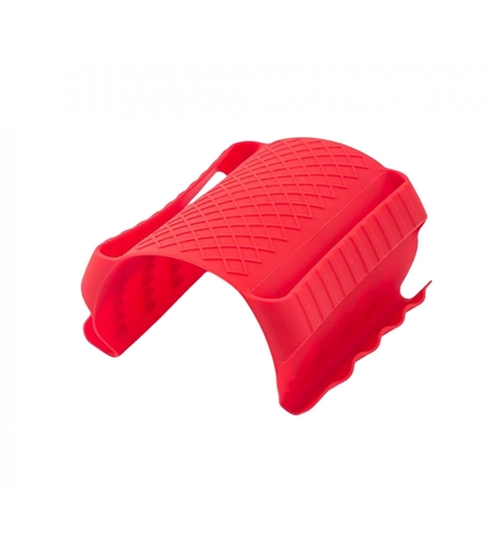 Suport de Silicon Multifunctional de Mana, Flippy, pentru Cuptor, Alimente Fierbinti, Carne, Izolare Termica, Anti-alunecare, 18x12x1.5 cm, Rosu