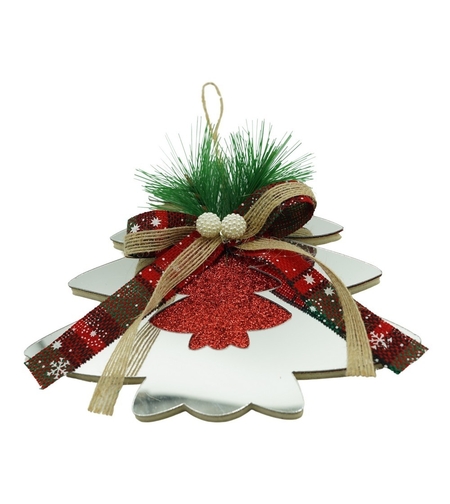 Ornament brad, Flippy, Brad, Argintiu, Lucios, 14*17CM, Acril, Interior/ Exterior