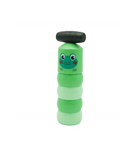 Jucarie Pentru Copii, Flippy, Broaca Indestructibila, 6 Piese Demontabile, +3 Ani, Verde