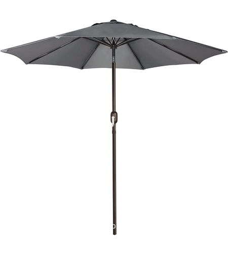 Umbrela Terasa/Gradina Flippy , Inaltime 2,5 m, Diametru 2.30 m, Manivela/Inclinare, Gri
